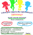 Zajęcia wakacyjne dla najmłodszych