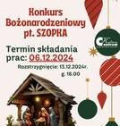 Konkurs bożonarodzieniowy pt. "SZOPKA"
