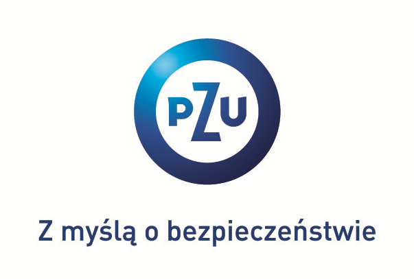 Logo PZU z hasłem: Z myślą o bezpieczeństwie